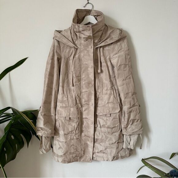 Blanc Noir Camo Anorak Rain Jacket Size S - Picture 13 of 14
